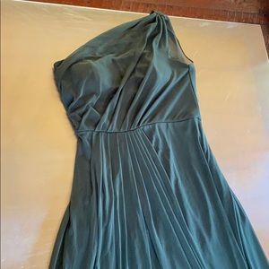 David’s bridal size 10 tarragon one shoulder dress